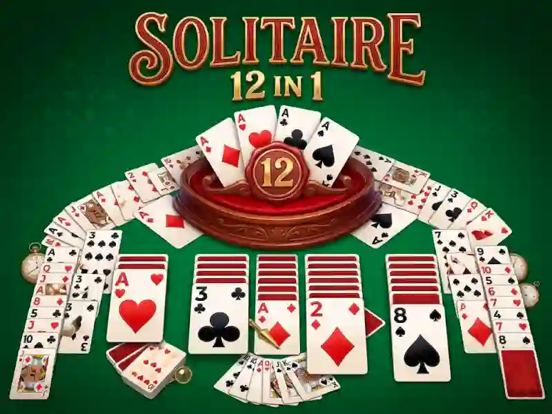 لعبة Solitaire 12 in 1 على الانترنت