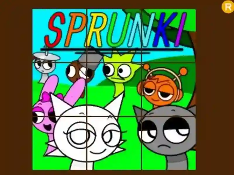 لعبة Sprunki Sliding Puzzle على الانترنت