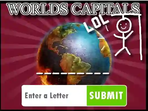 لعبة Hangman Capitals Cities على الانترنت