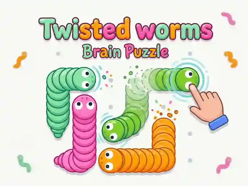 لعبة Twisted worms Brain Puzzle على الانترنت