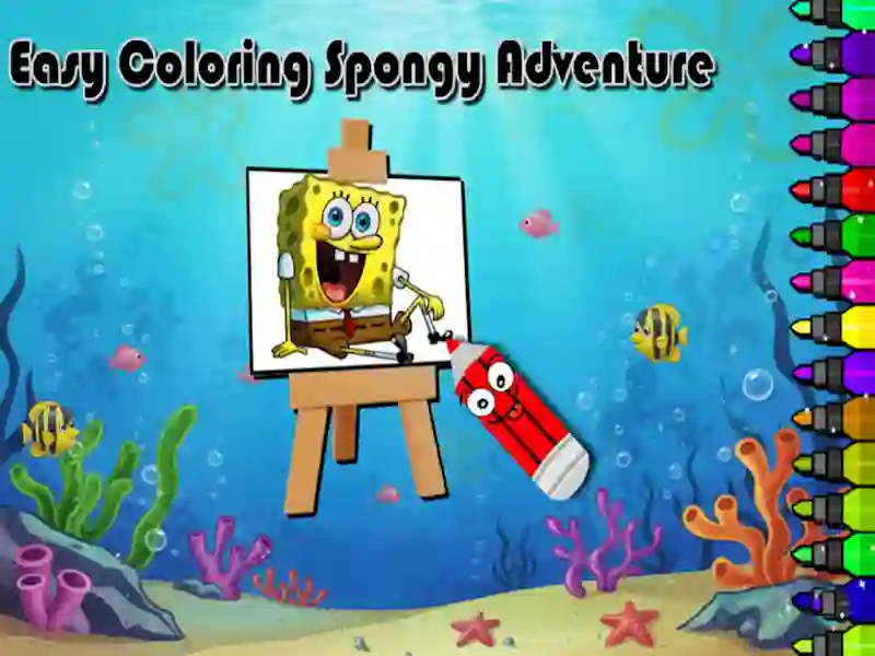 لعبة Easy Coloring Spongy Adventure على الانترنت