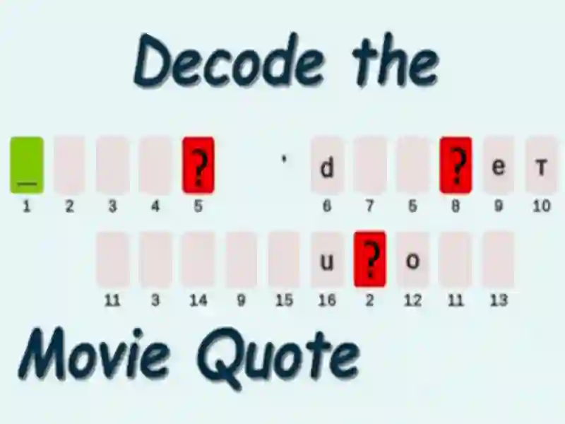 لعبة Decode the Movie Quote على الانترنت