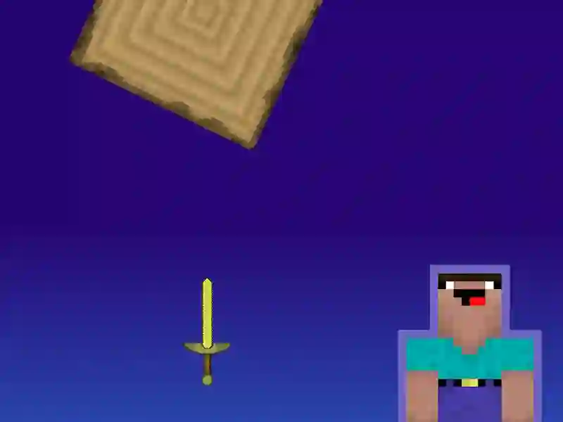 لعبة Noob vs Pro But Knife Hit Minecraft على الانترنت