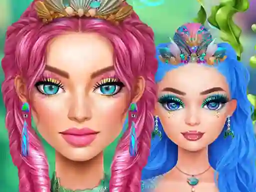 لعبة Mermaidcore Makeup على الانترنت