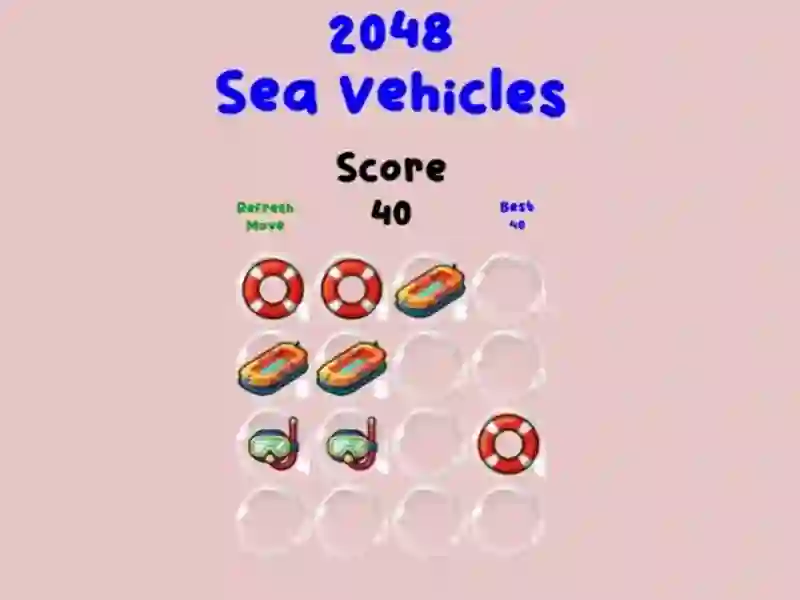 لعبة 2048 Sea Vehicles على الانترنت