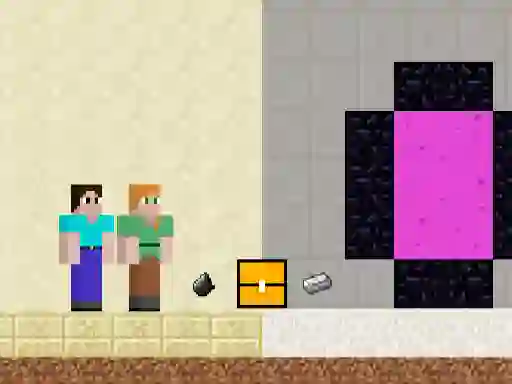 لعبة Steve and Alex House Escape على الانترنت