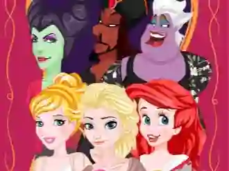 لعبة Princess vs Villain Face Swap على الانترنت