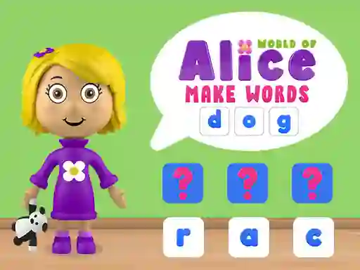 لعبة World of Alice Make Words على الانترنت