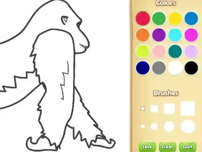 لعبة Gorilla Coloring Book for Kids على الانترنت
