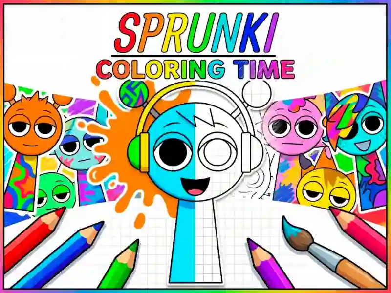 لعبة Sprunki Coloring Time على الانترنت