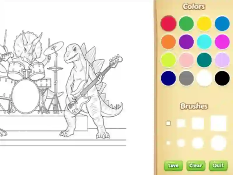 لعبة Dinosaur Coloring Book For Kids على الانترنت