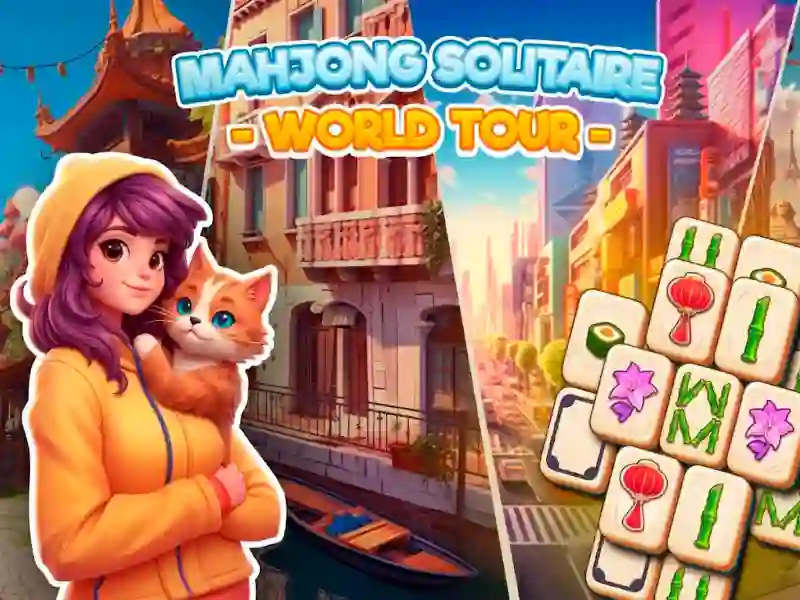 لعبة Mahjong Solitaire: World Tour على الانترنت