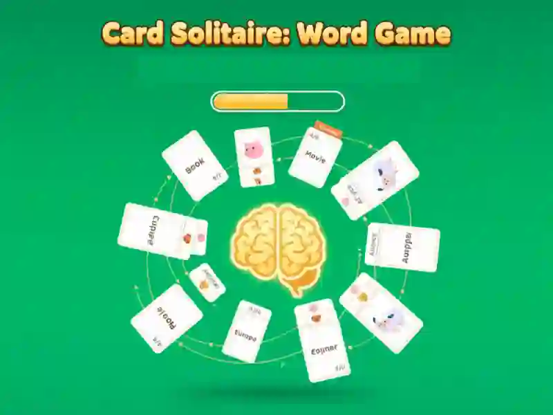 لعبة Card Solitaire: Word Game على الانترنت