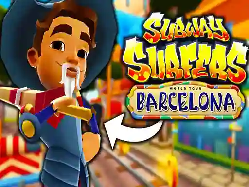 لعبة Subway Surfers Barcelona على الانترنت