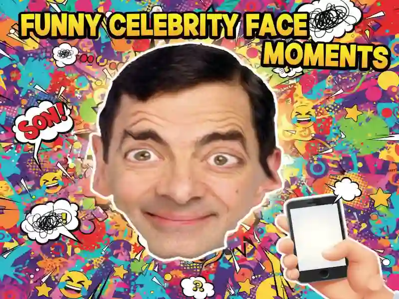 لعبة Funny Celebrity Face Moments على الانترنت