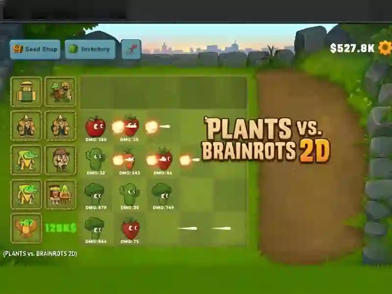 لعبة Plants vs Brainrots 2D على الانترنت