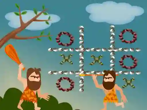 لعبة Tic Tac Toe Stone Age على الانترنت