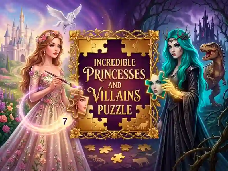 لعبة Incredible Princesses and Villains Puzzle على الانترنت