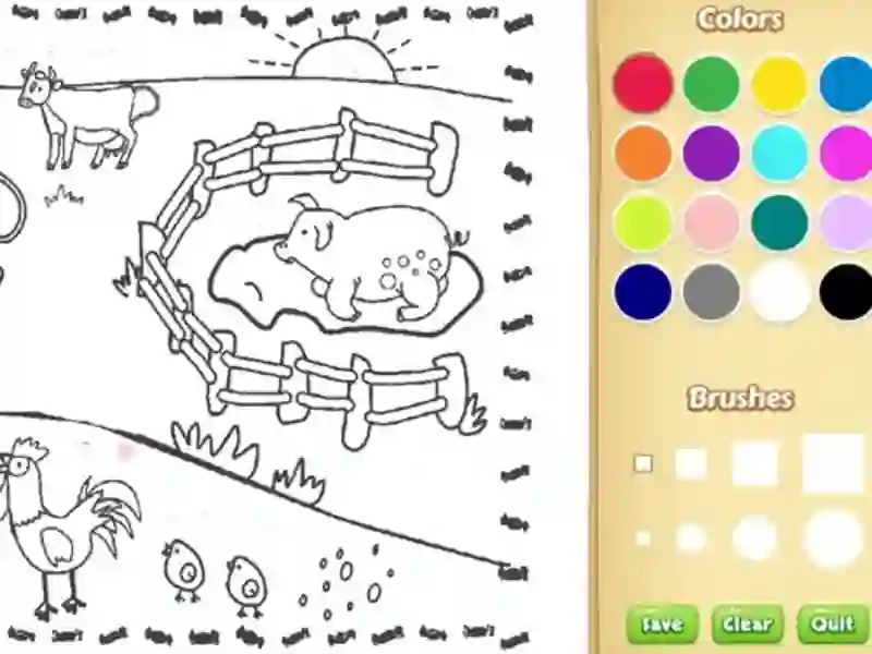 لعبة Farming Coloring Book For Kids على الانترنت