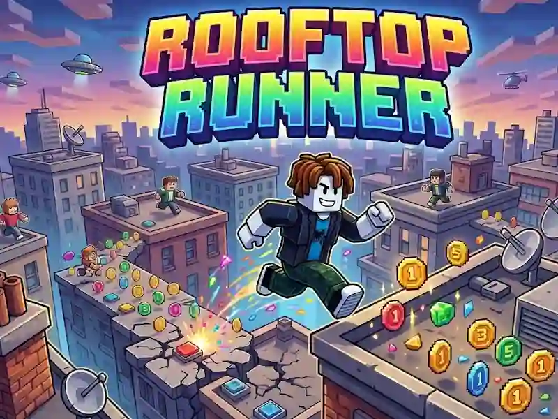 لعبة rooftop runner على الانترنت