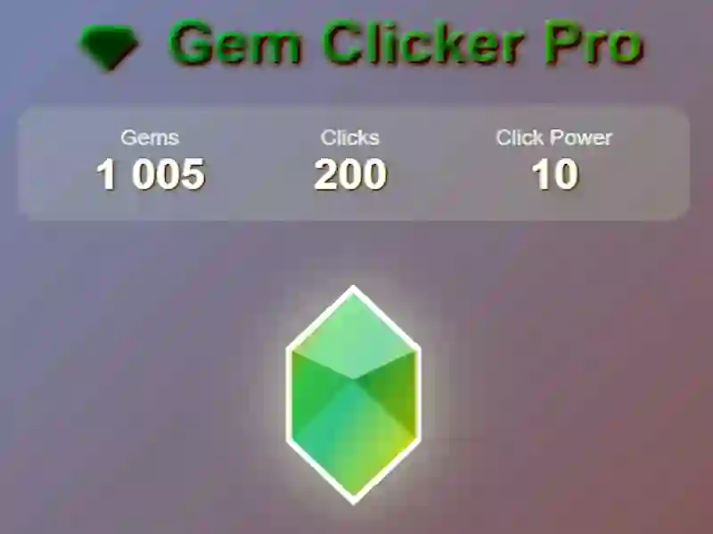 لعبة Gem clicker pro على الانترنت