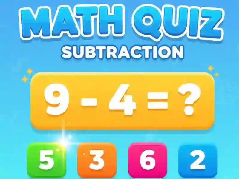 لعبة Math Quiz - Subtraction على الانترنت