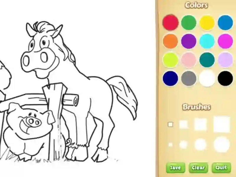 لعبة Farm Animals Coloring Book for Kids على الانترنت