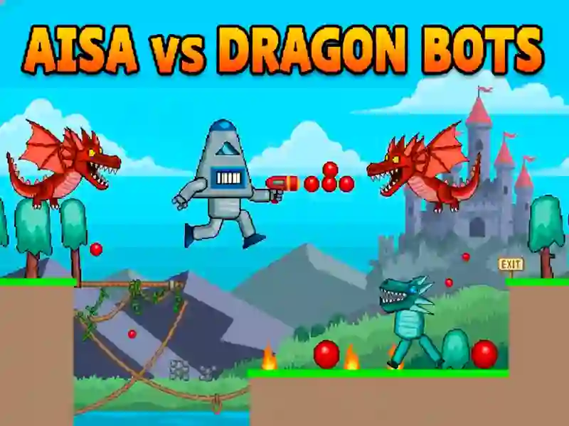 لعبة Aisa Vs Dragon Bots على الانترنت