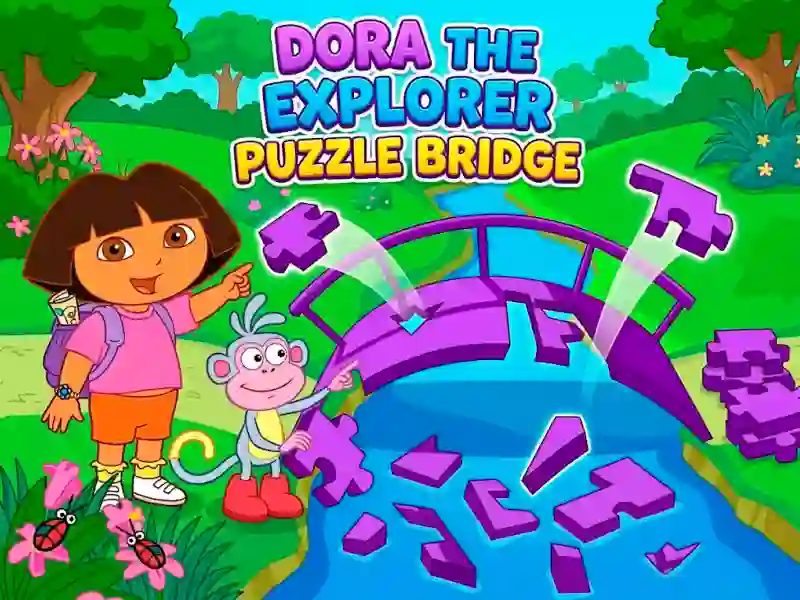 لعبة Dora The explorer Puzzle Bridge على الانترنت