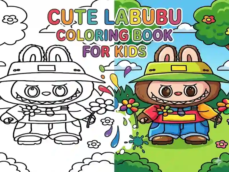 لعبة Cute Labubu Coloring Book for Kids على الانترنت