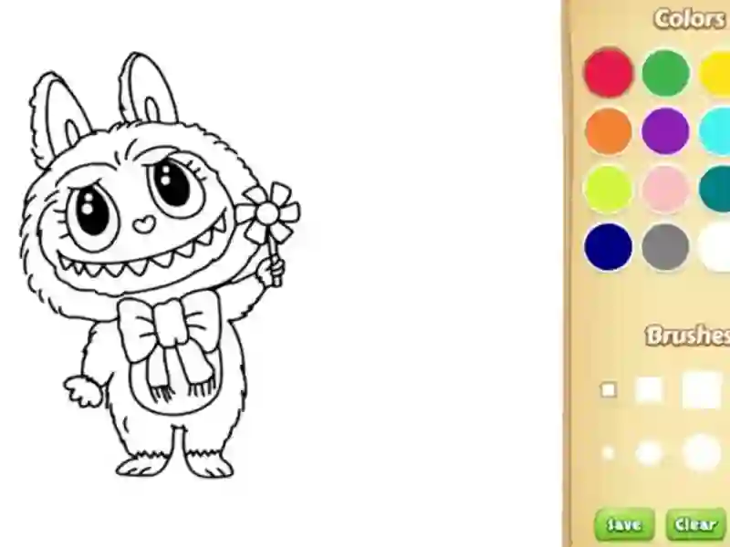 لعبة Labubu Doll Coloring Book for Kids على الانترنت
