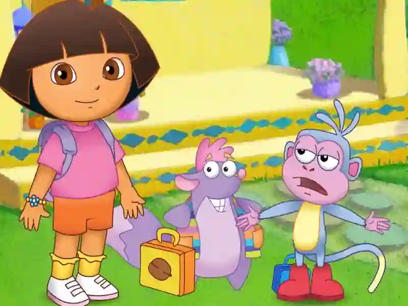 لعبة Dora The explorer Dora's First Day at School على الانترنت