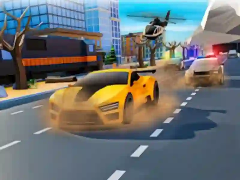 لعبة Police Car Chase ZigZag Escape 3D على الانترنت