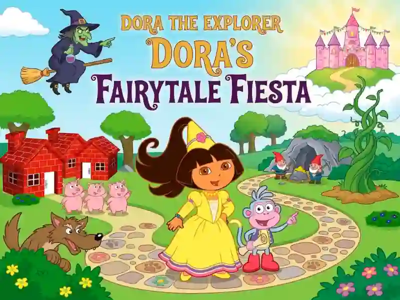 لعبة Dora The explorer Dora's Fairytale Fiesta على الانترنت