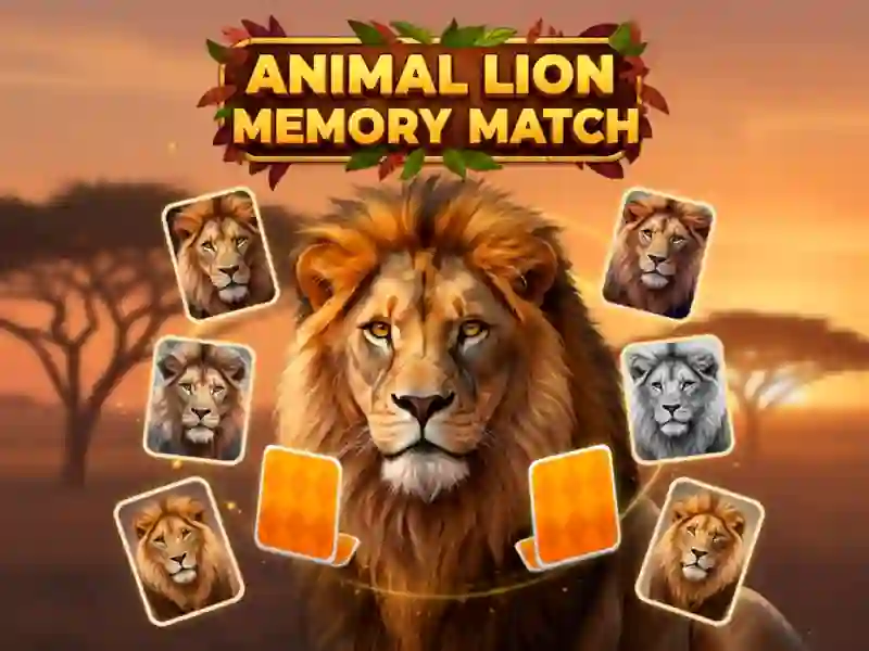 لعبة Animal Lion Memory Match على الانترنت