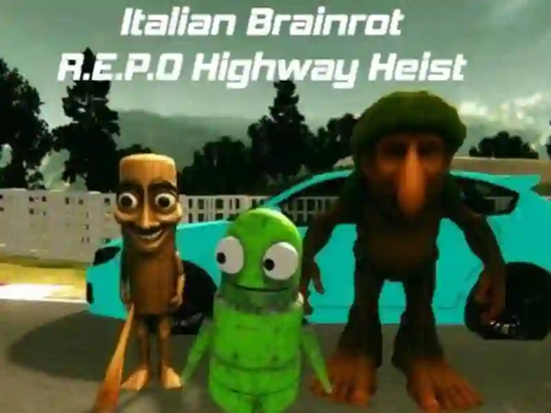 لعبة Italian Brainrot R.E.P.O Highway Heist على الانترنت