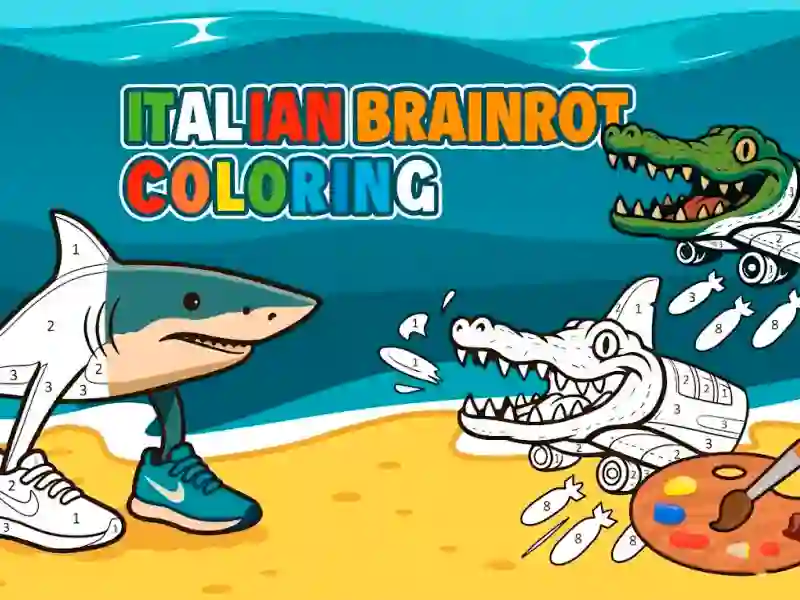 لعبة Italian Brainrot Coloring على الانترنت