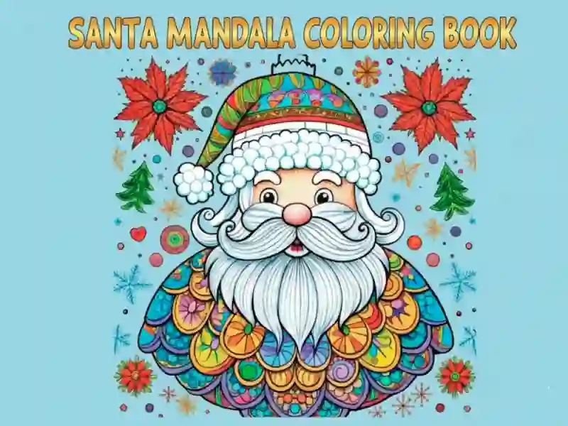 لعبة Santa Mandala Coloring Pages على الانترنت