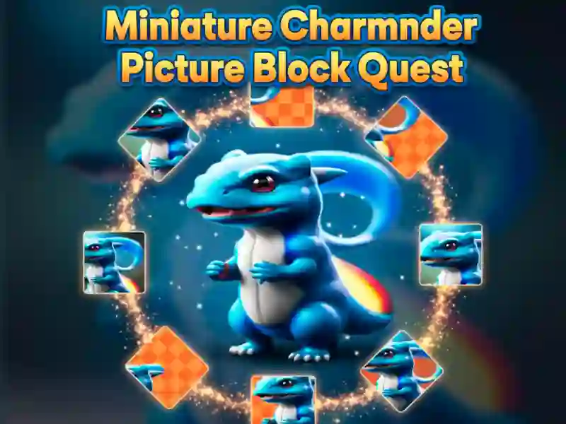 لعبة Miniature Charmander Picture Block Quest على الانترنت