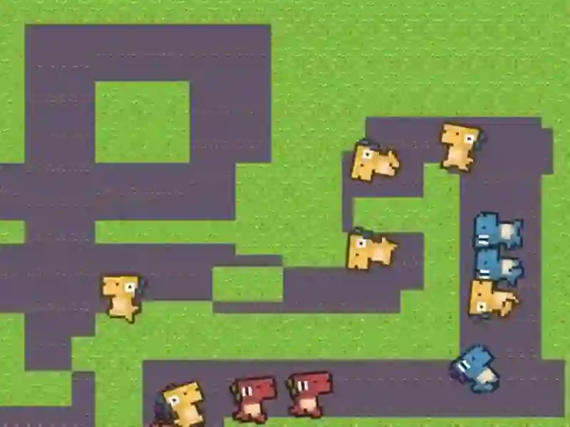 لعبة Dino Defence 2D على الانترنت