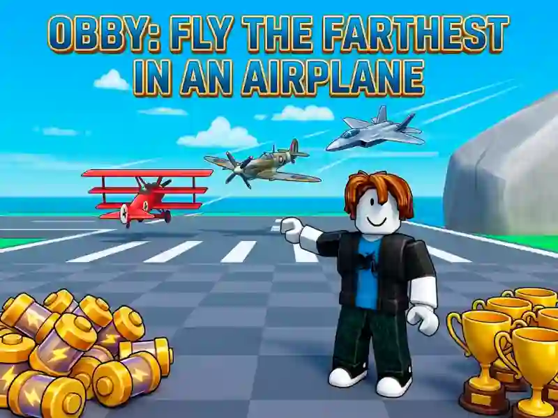 لعبة Obby: Fly the Farthest in an Airplane على الانترنت