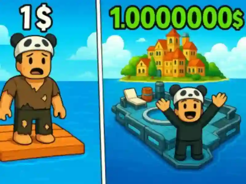لعبة Roblox: Raft Tycoon على الانترنت