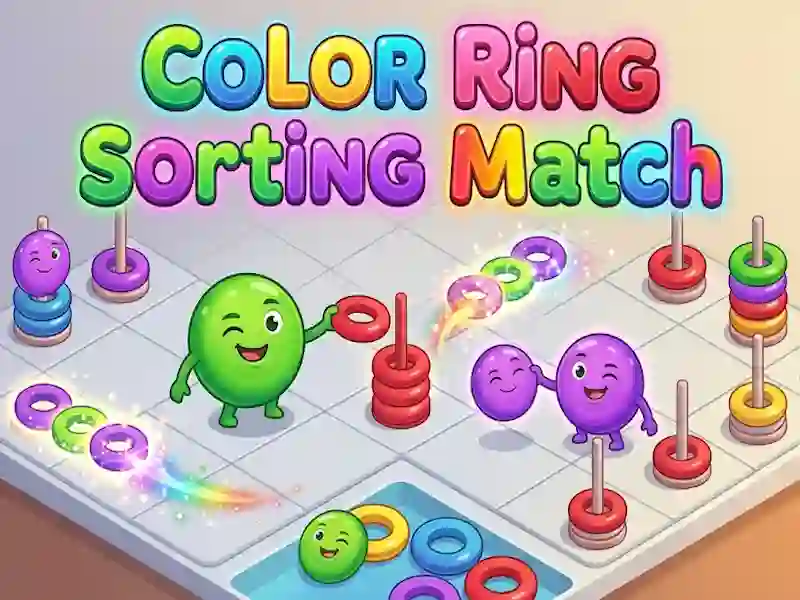 لعبة Color Ring Sorting Match على الانترنت