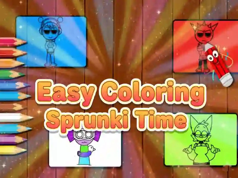 لعبة Easy Coloring Sprunki Time على الانترنت