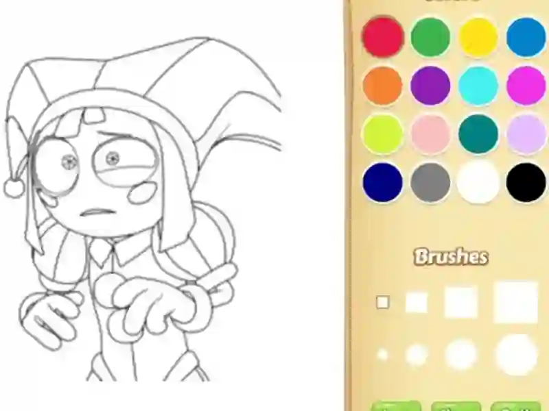 لعبة Pomni Coloring Book For Kids على الانترنت
