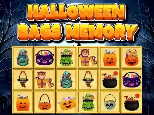 لعبة Halloween Bags Memory على الانترنت