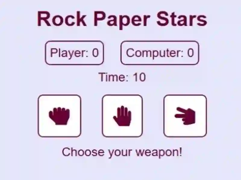لعبة Rock Paper Stars على الانترنت