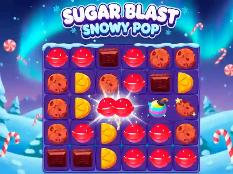 لعبة Sugar Blast Snowy Pop على الانترنت