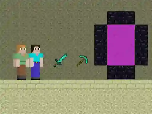 لعبة Steve and Alex Ender World على الانترنت