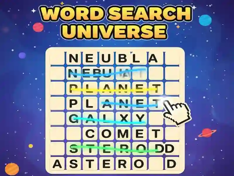 لعبة Word Search: Universe على الانترنت